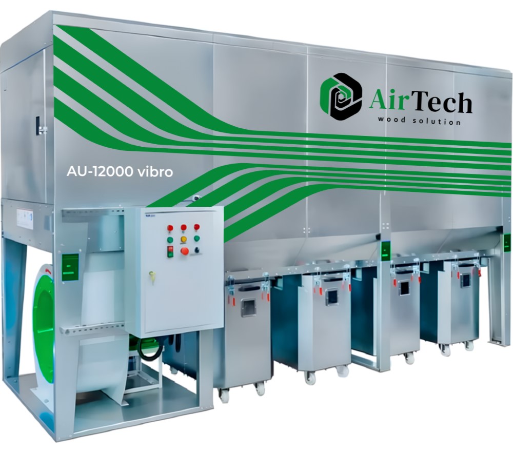Аспирационная установка AIRTECH AU-12 с рукавными фильтрами Аспирационная установка AIRTECH AU-12 с рукавными фильтрами