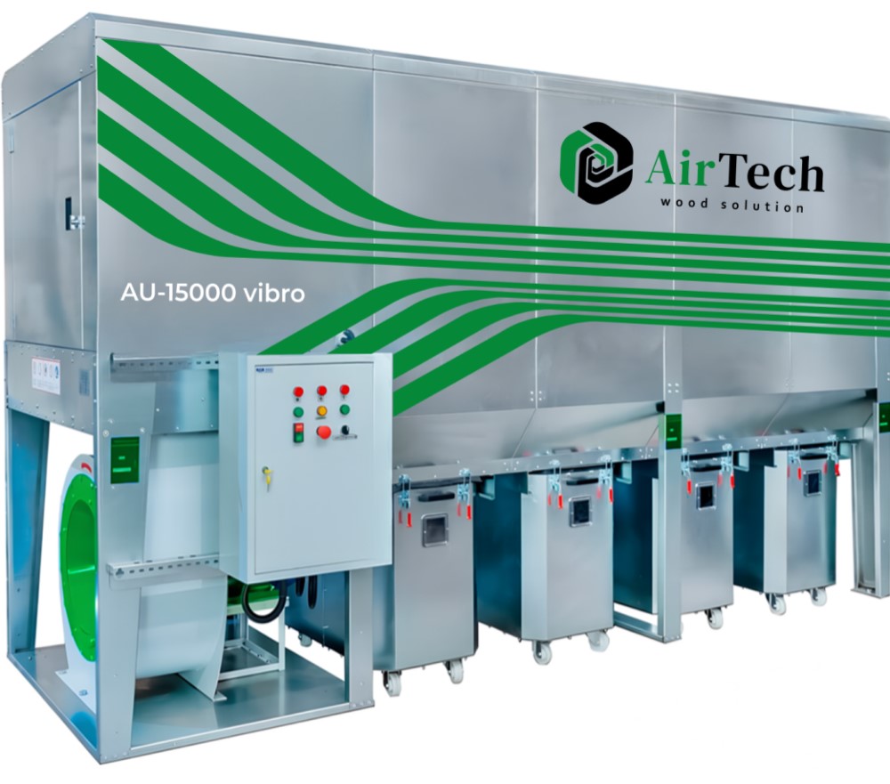 Аспирационная установка AIRTECH AU-15 с рукавными фильтрами Аспирационная установка AIRTECH AU-15 с рукавными фильтрами