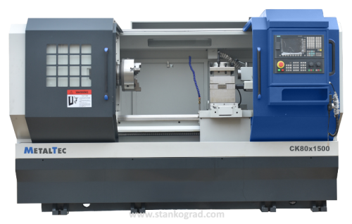 Токарный станок c ЧПУ с прямой станиной MetalTec CK 80x1500
